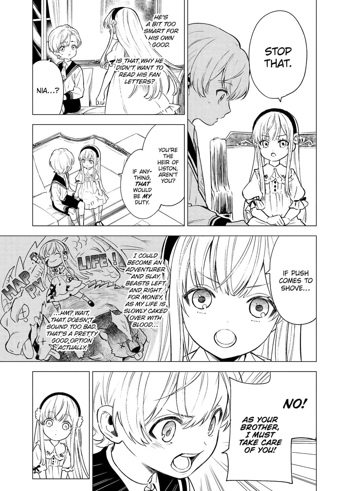 Brutal Daughter Nia Liston: A Splendid Matchless Record of a God-Slaying Warrior Reincarnated as a Sickly Daughter Chapter 2 page 7 - Chapter 2