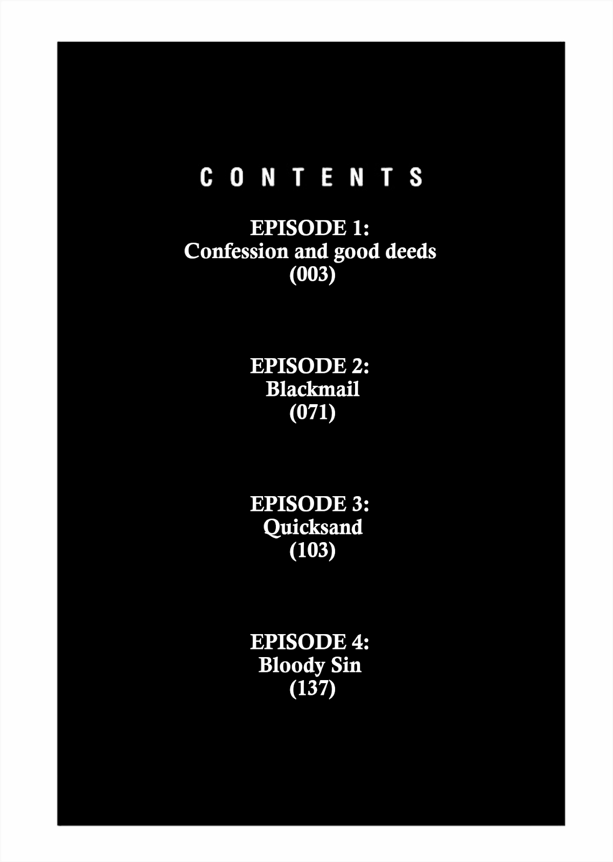 Brutal: Satsujin Kansatsukan no Kokuhaku Chapter 1 page 4 - Chapter 1: Confessions and Good Deeds