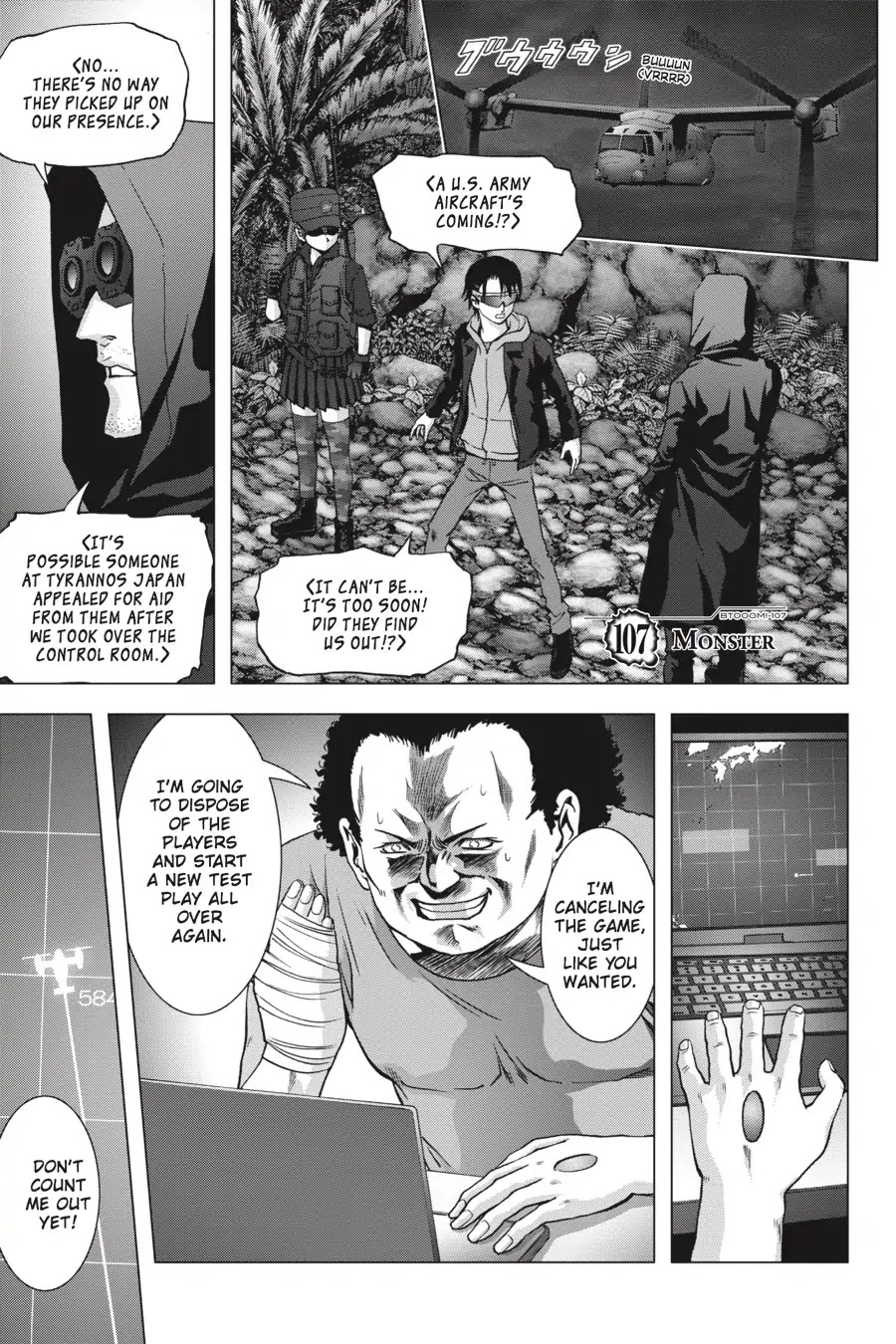 Btooom! Chapter 107 page 1 - Chapter 107: Monster