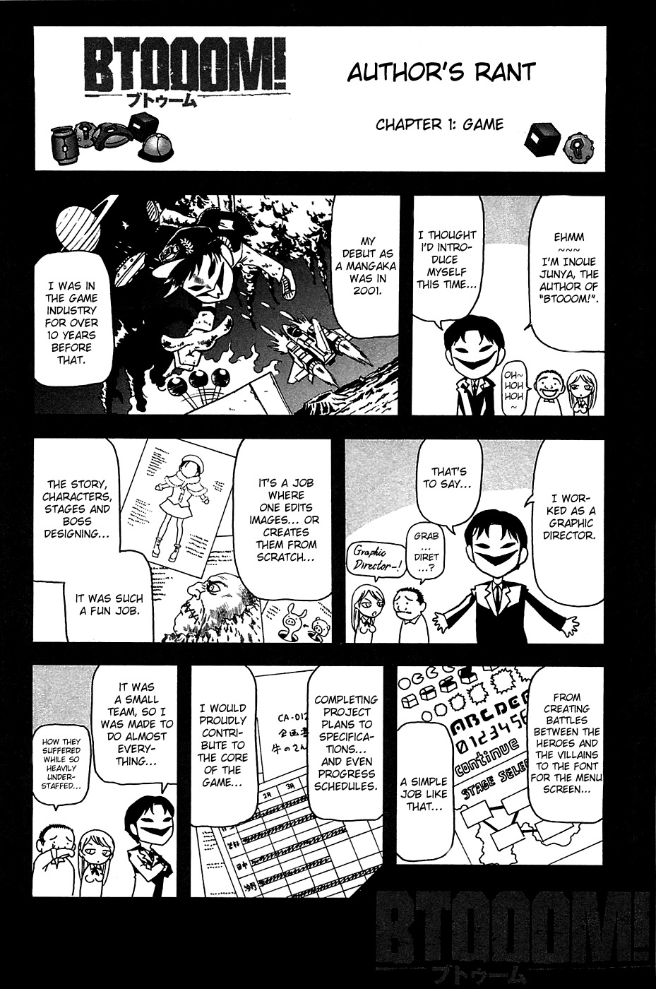 Btooom! Chapter 22.5 page 2 - Chapter 22.5: Extra: Author's Rant 2