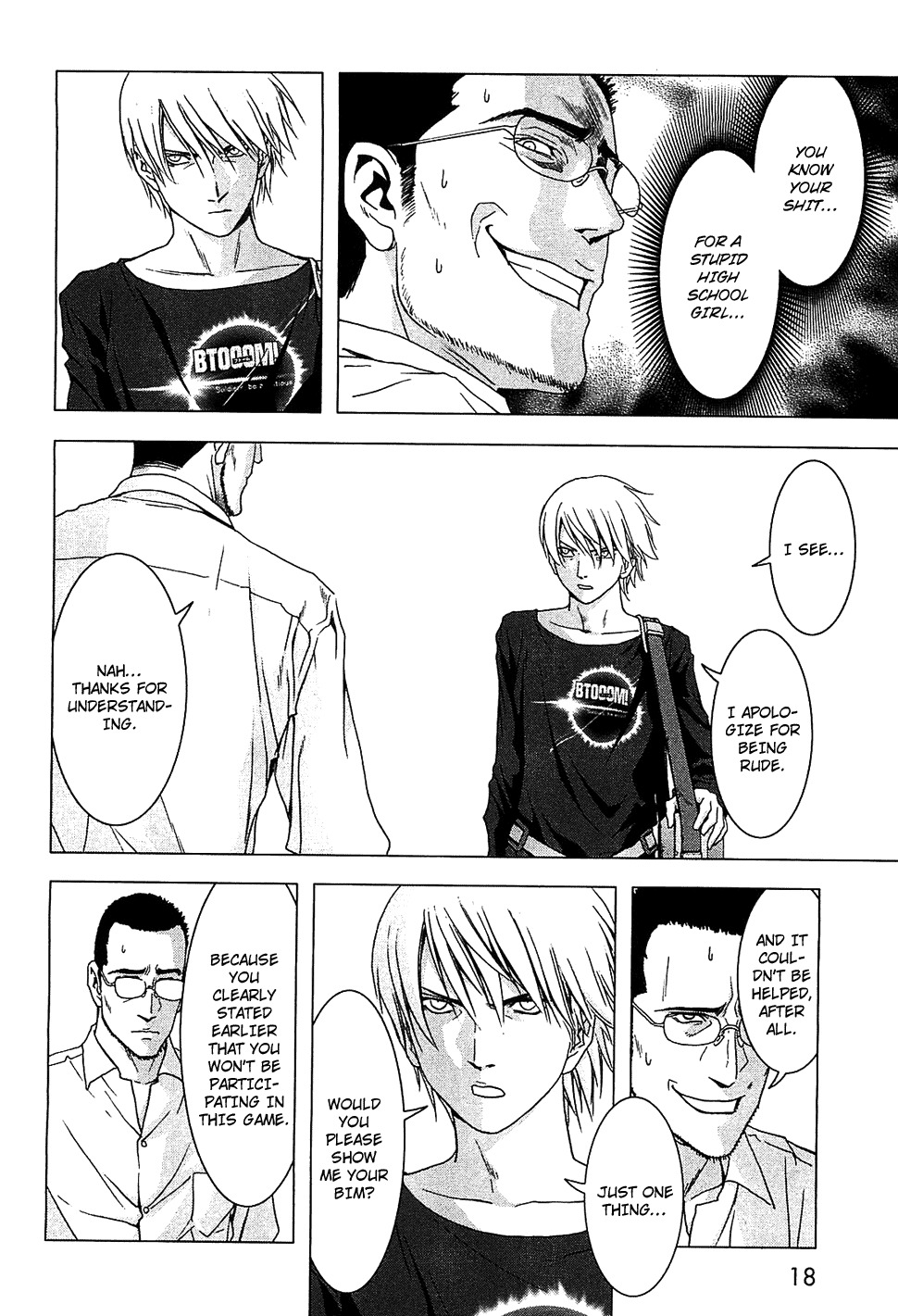 Btooom! Chapter 38 page 22 - Chapter 38: Intensifying Front Line