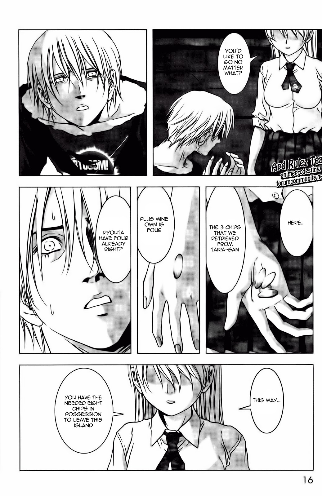 Btooom! Chapter 50 page 17 - Chapter 50: Legami