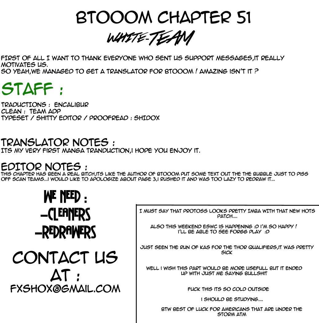 Btooom! Chapter 51 page 1 - Chapter 51: Squadra