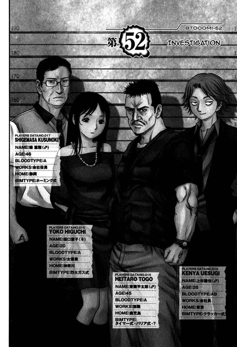Btooom! Chapter 52 page 1 - Chapter 52 : Investigation