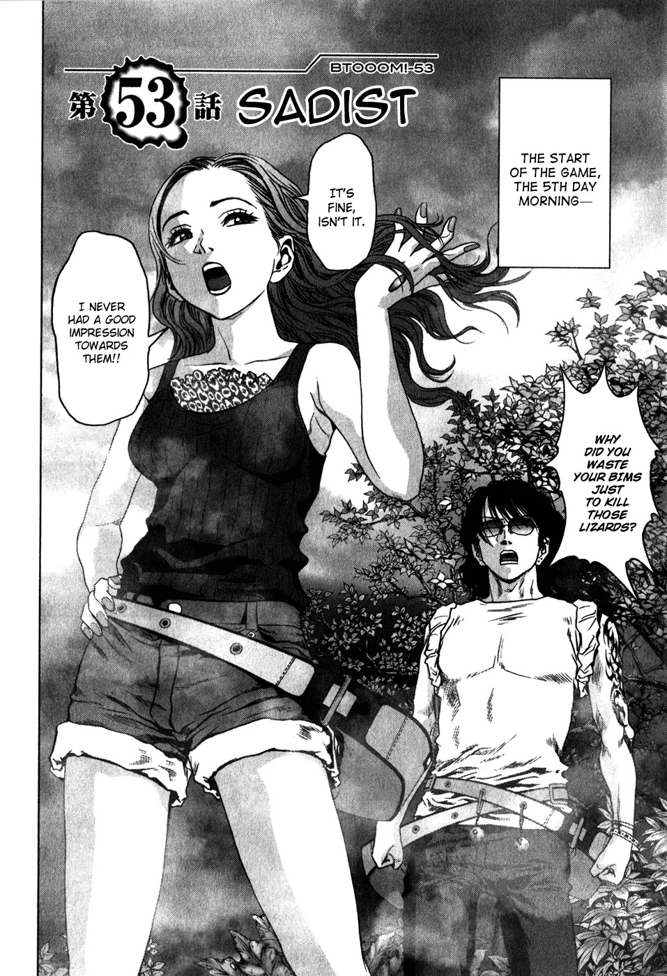 Btooom! Chapter 53 page 1 - Chapter 53 : Sadist