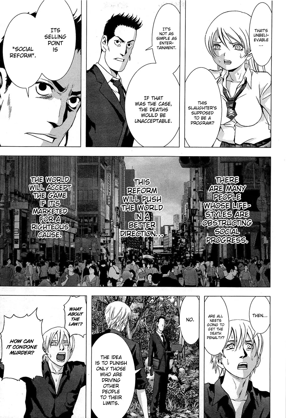 Btooom! Chapter 54 page 28 - Chapter 54 : Conspiracy