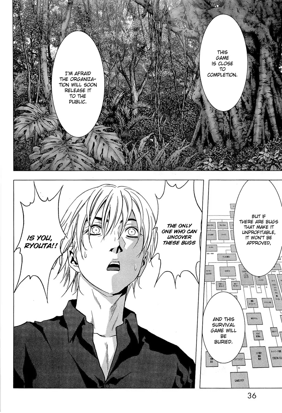 Btooom! Chapter 54 page 35 - Chapter 54 : Conspiracy