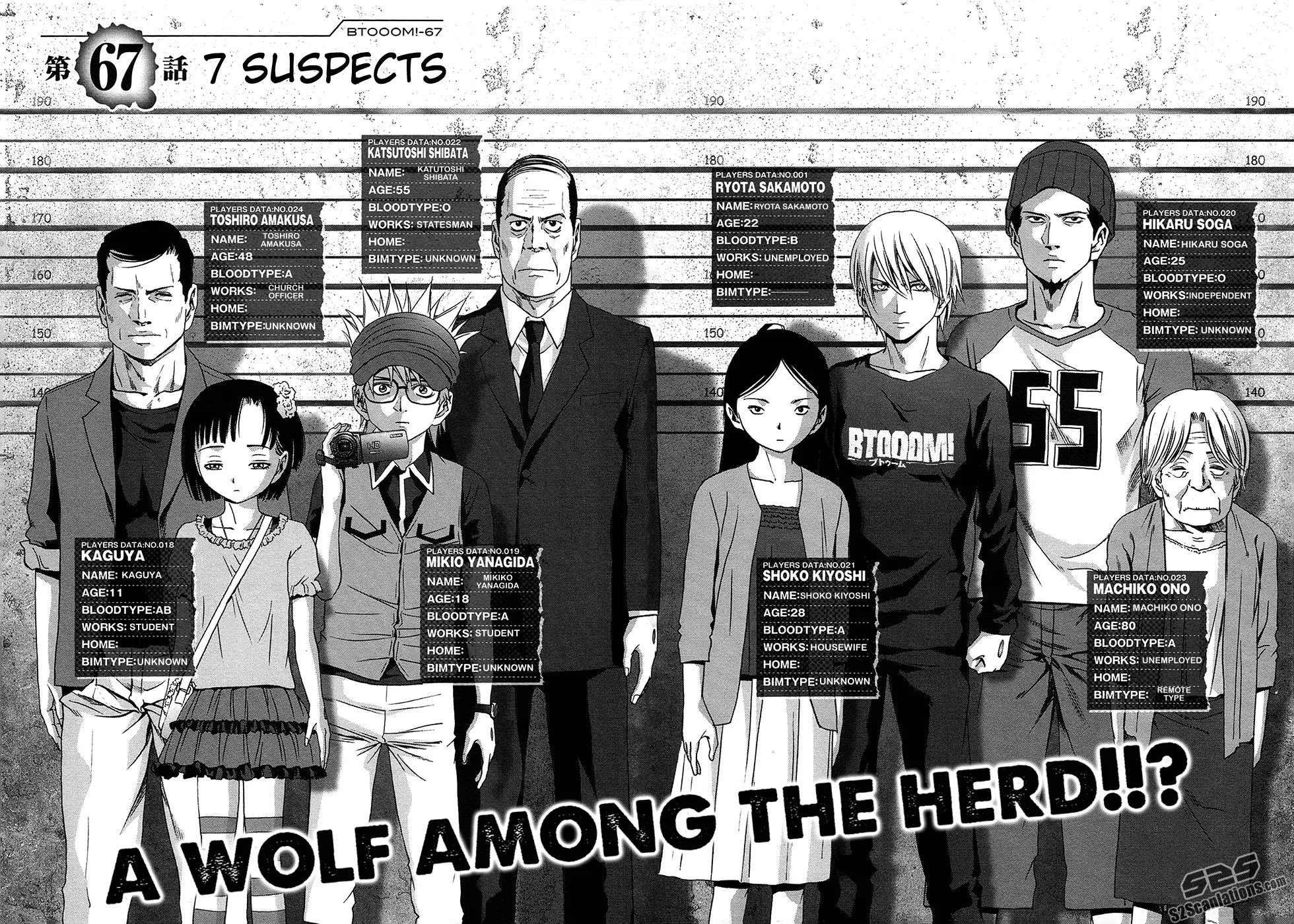 Btooom! Chapter 67 page 3 - Chapter 67: 7 Suspects