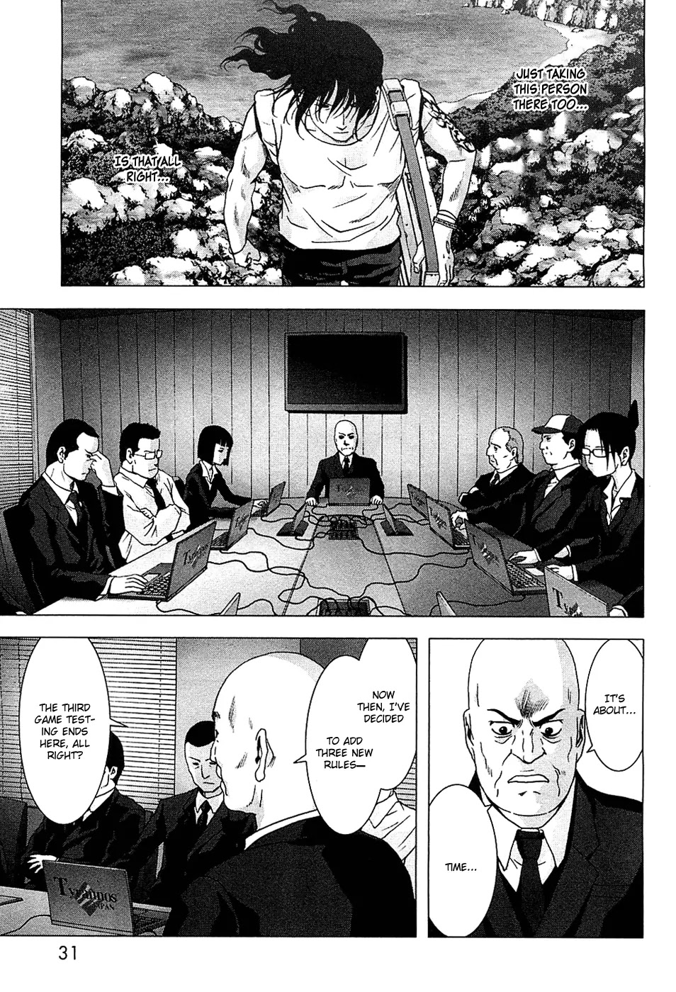 Btooom! Chapter 74 page 34 - Chapter 74: Underwater