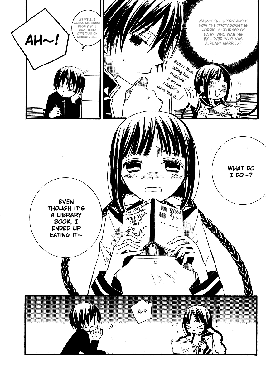 Bungaku Shoujo to Shi ni Tagari no Douke Chapter 3 page 8 - Chapter 3: Sempai's Snack Costed 460 Yen