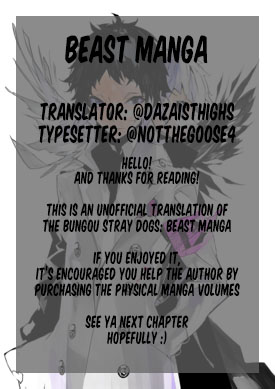 Bungou Stray Dogs Beast Chapter 4 page 21 - Chapter 4: Target