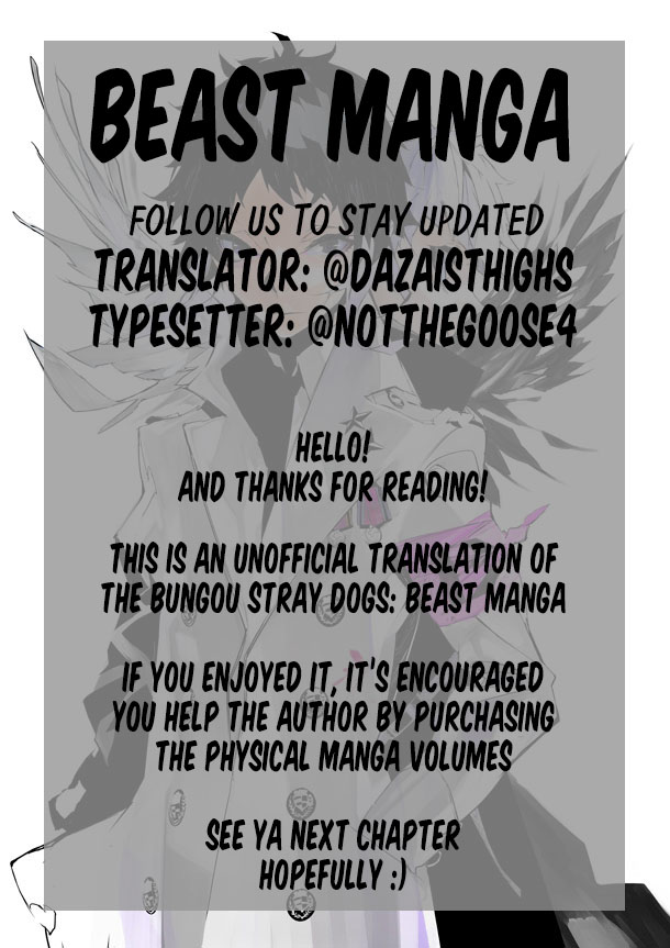 Bungou Stray Dogs Beast Chapter 5 page 48 - Chapter 5: Conditions