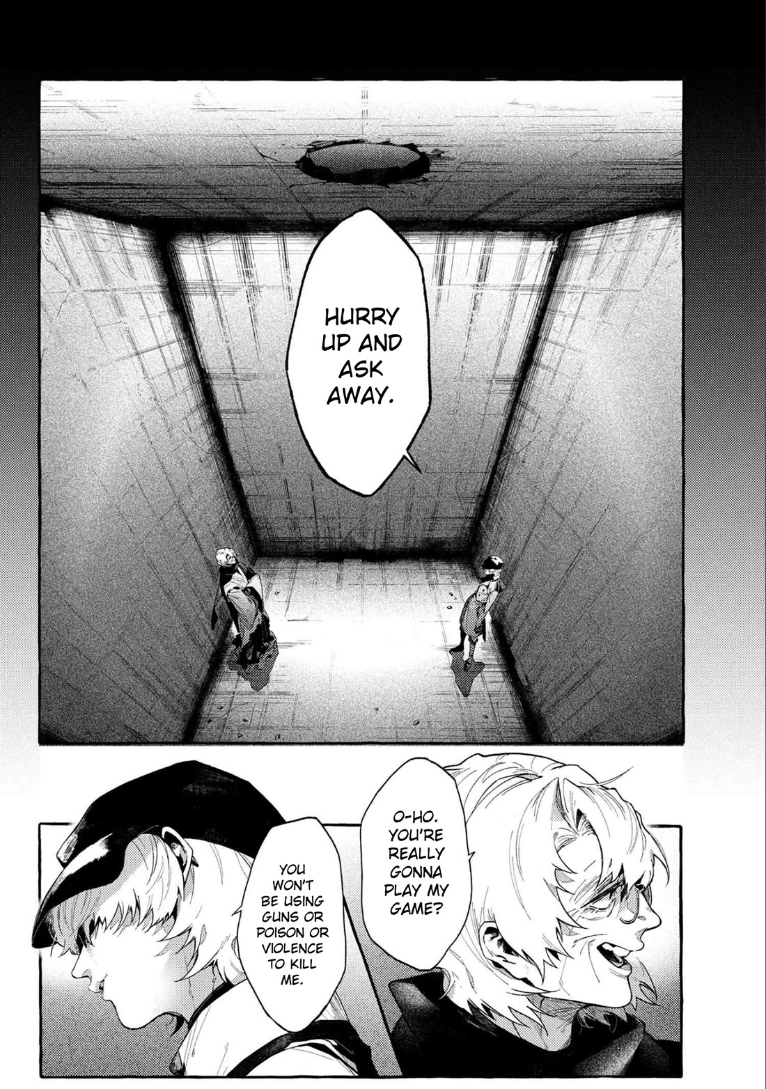 Bungou Stray Dogs Gaiden: Ayatsuji Yukito VS. Kyougoku Natsuhiko Chapter 13 page 2 - Chapter 13: Act 5: Inside the Passenger Train / Morning / Cloudy ⑤