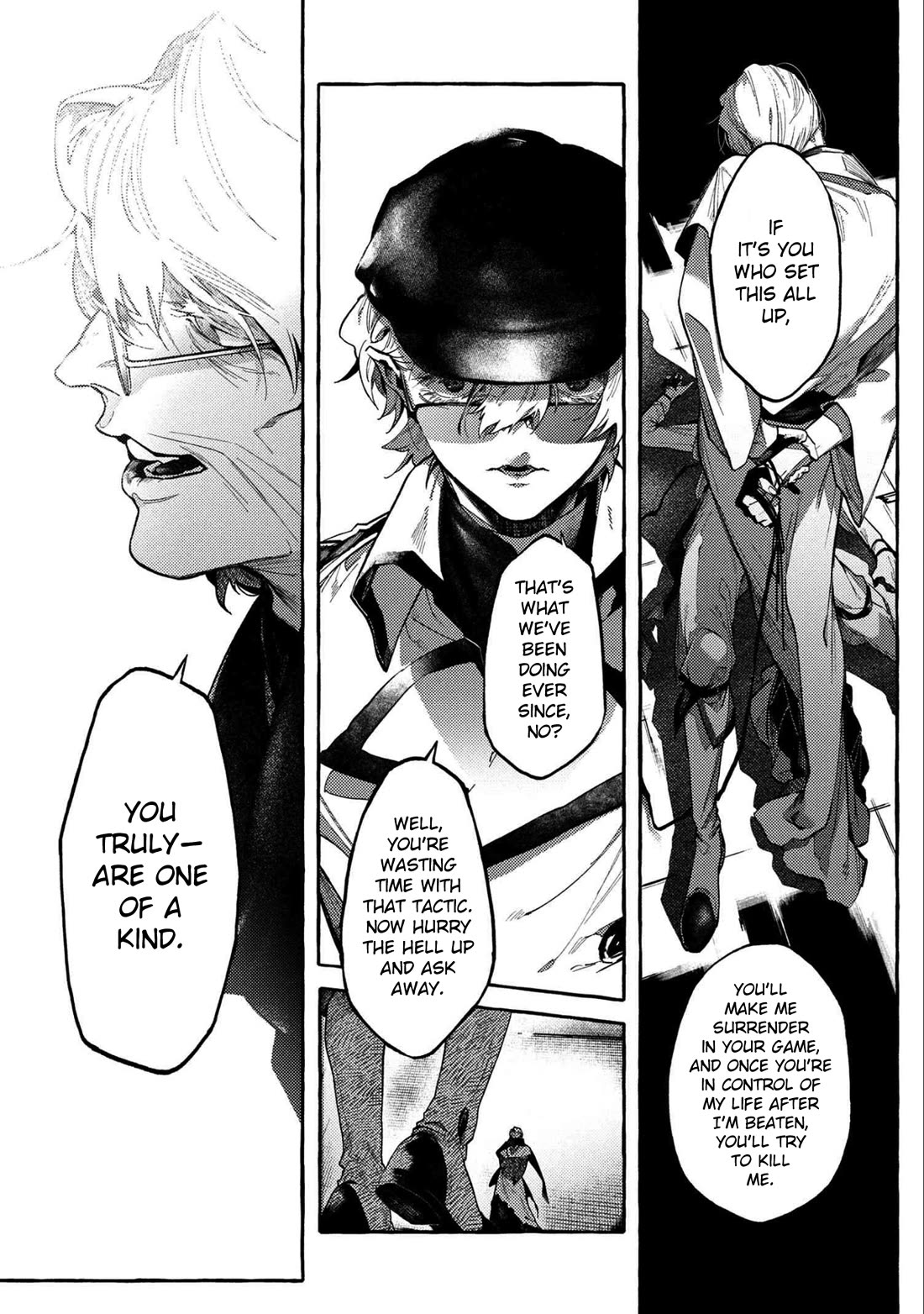 Bungou Stray Dogs Gaiden: Ayatsuji Yukito VS. Kyougoku Natsuhiko Chapter 13 page 3 - Chapter 13: Act 5: Inside the Passenger Train / Morning / Cloudy ⑤