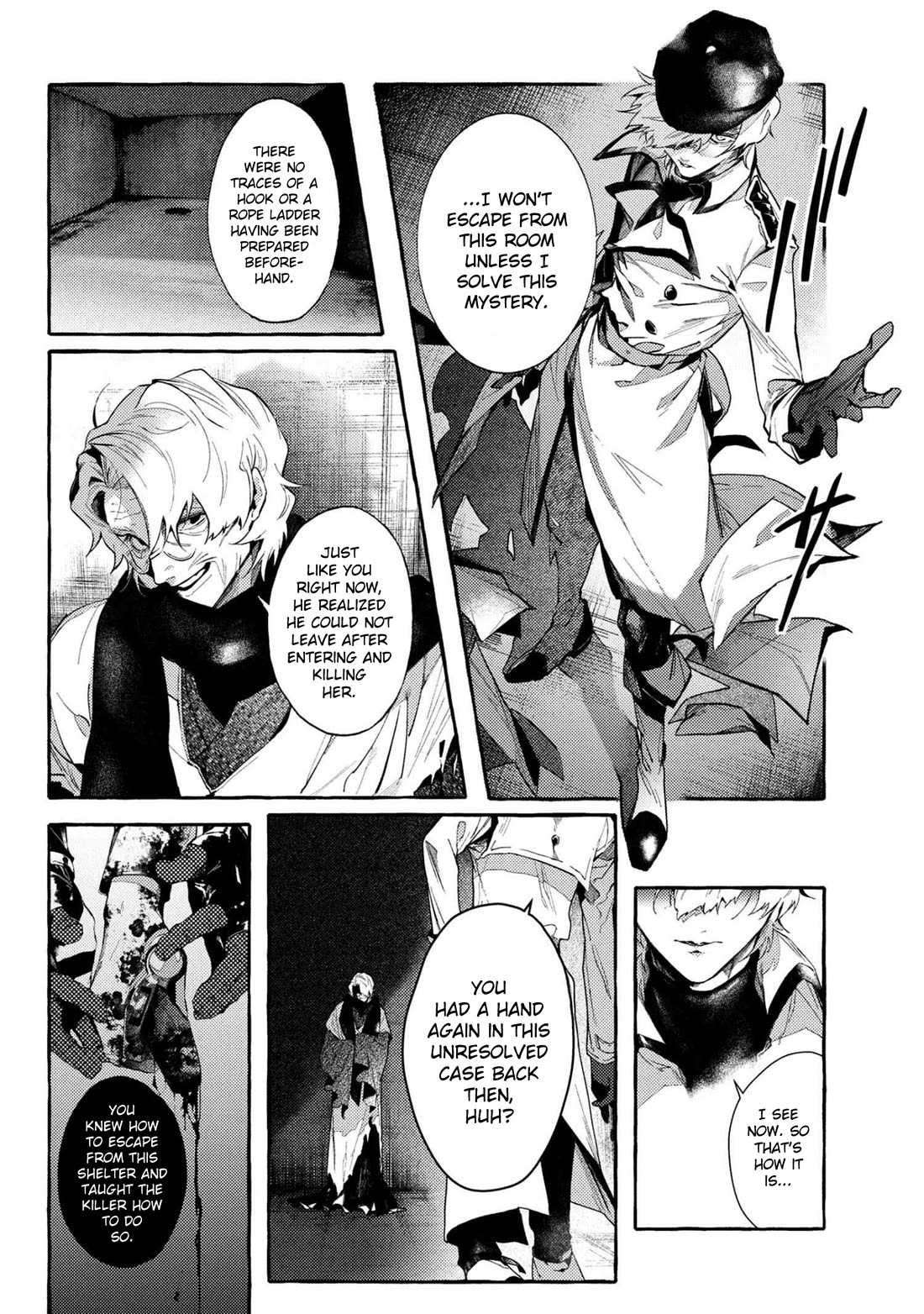 Bungou Stray Dogs Gaiden: Ayatsuji Yukito VS. Kyougoku Natsuhiko Chapter 13 page 8 - Chapter 13: Act 5: Inside the Passenger Train / Morning / Cloudy ⑤