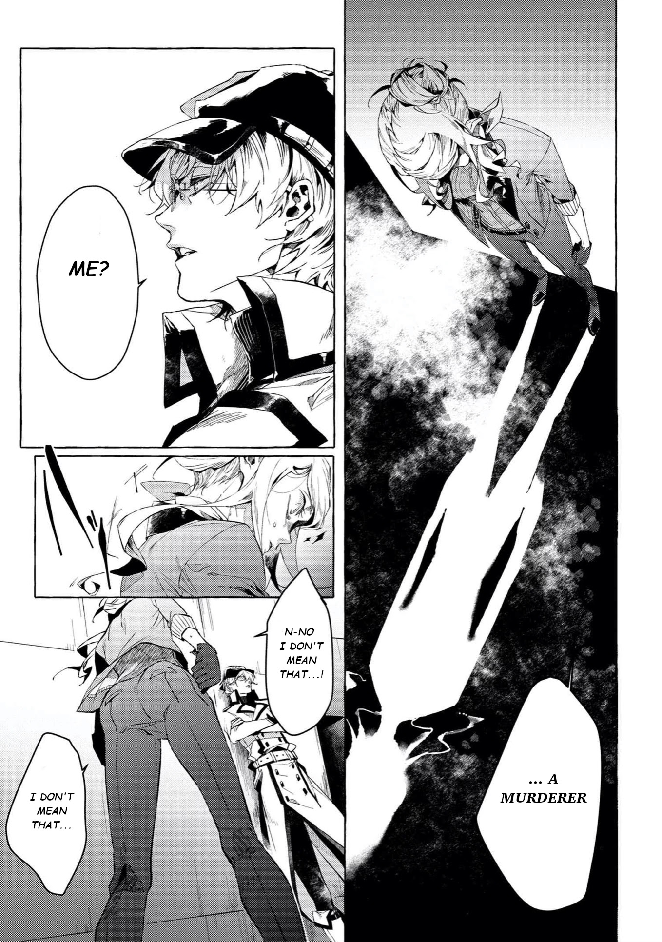 Bungou Stray Dogs Gaiden: Ayatsuji Yukito VS. Kyougoku Natsuhiko Chapter 5.1 page 9 - Chapter 5.1: Act 4: Justice Department/Morning/Sunny ①