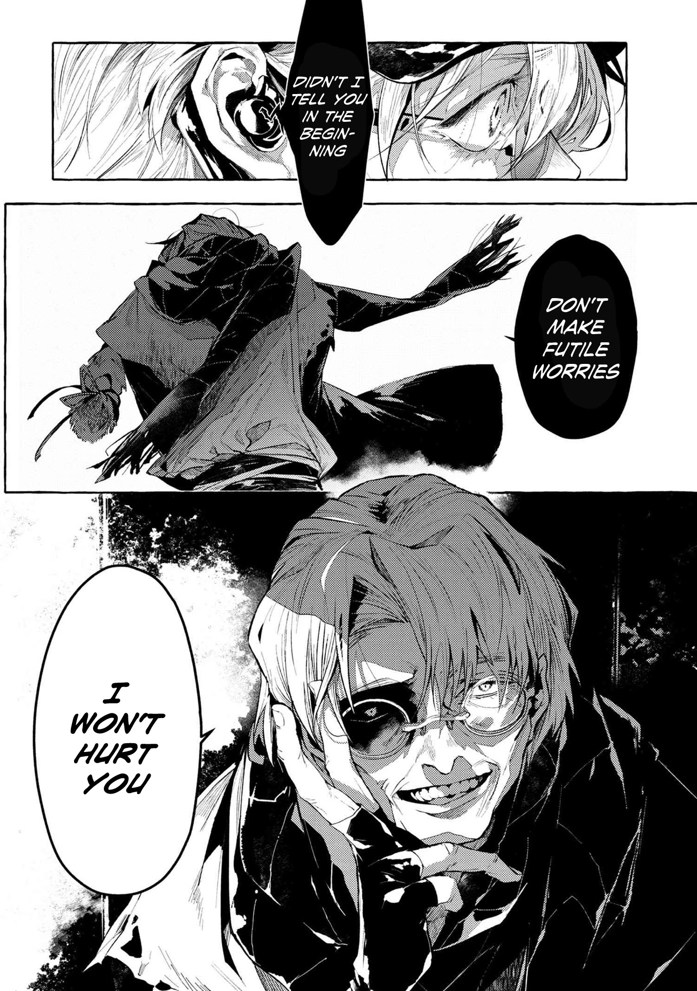 Bungou Stray Dogs Gaiden: Ayatsuji Yukito VS. Kyougoku Natsuhiko Chapter 7.4 page 9 - Chapter 7.4: Act 4: Justice Department/Morning/Sunny ⑦