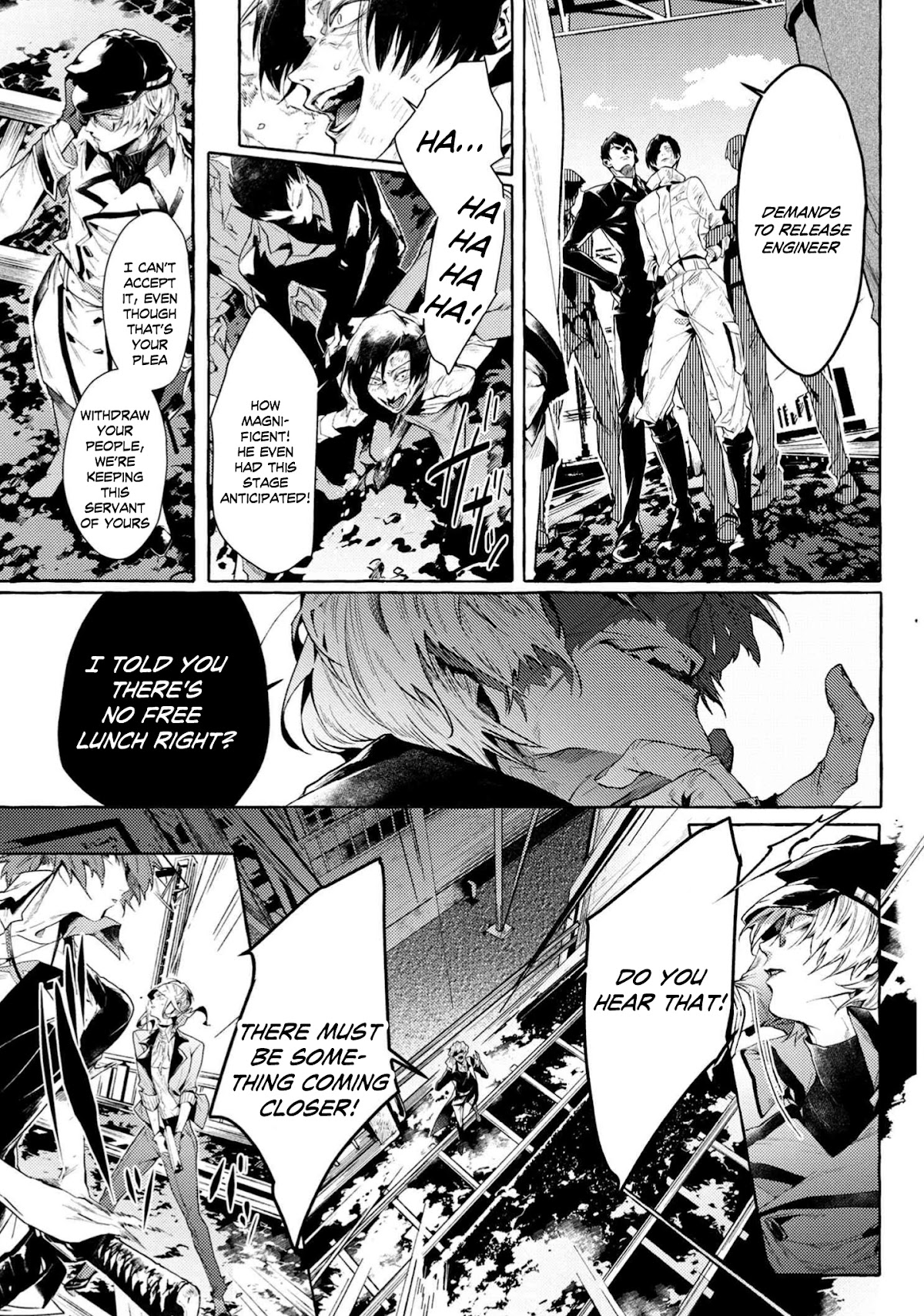 Bungou Stray Dogs Gaiden: Ayatsuji Yukito VS. Kyougoku Natsuhiko Chapter 7.5 page 4 - Chapter 7.5: Act 4: Justice Department/Morning/Sunny ⑨