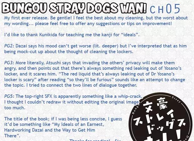 Bungou Stray Dogs Wan! Chapter 5.1 page 6 - Chapter 5.1