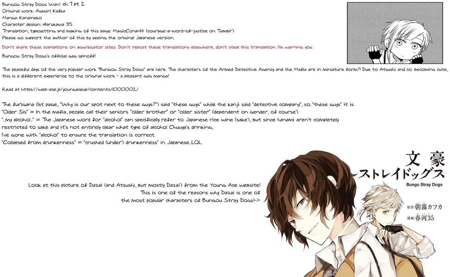 Bungou Stray Dogs Wan! Chapter 7.2 page 5 - Chapter 7.2