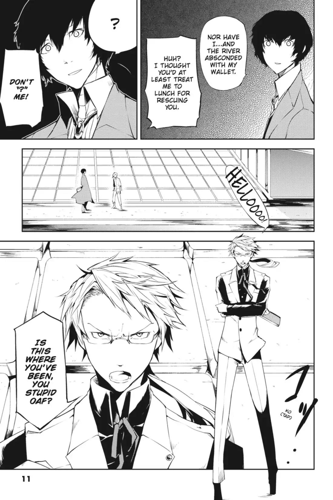 Bungou Stray Dogs Chapter 1 page 11 - Chapter 1: Looking the Gift Tiger in the Mouth
