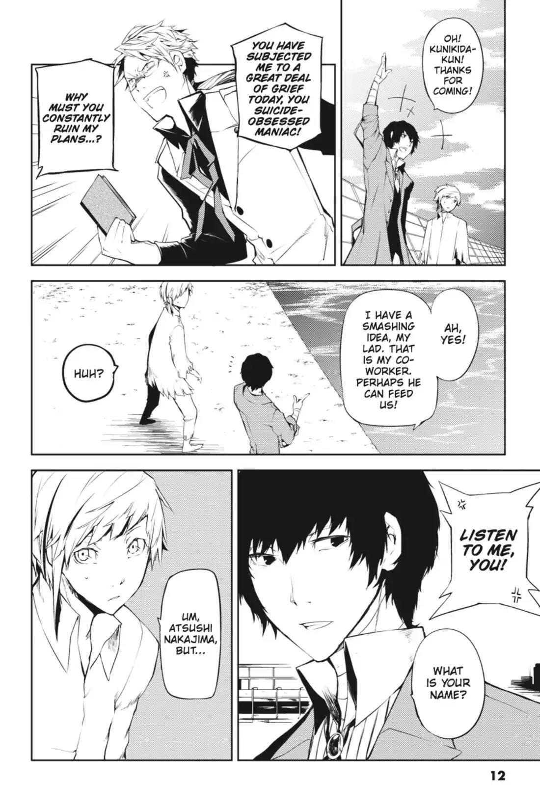 Bungou Stray Dogs Chapter 1 page 12 - Chapter 1: Looking the Gift Tiger in the Mouth