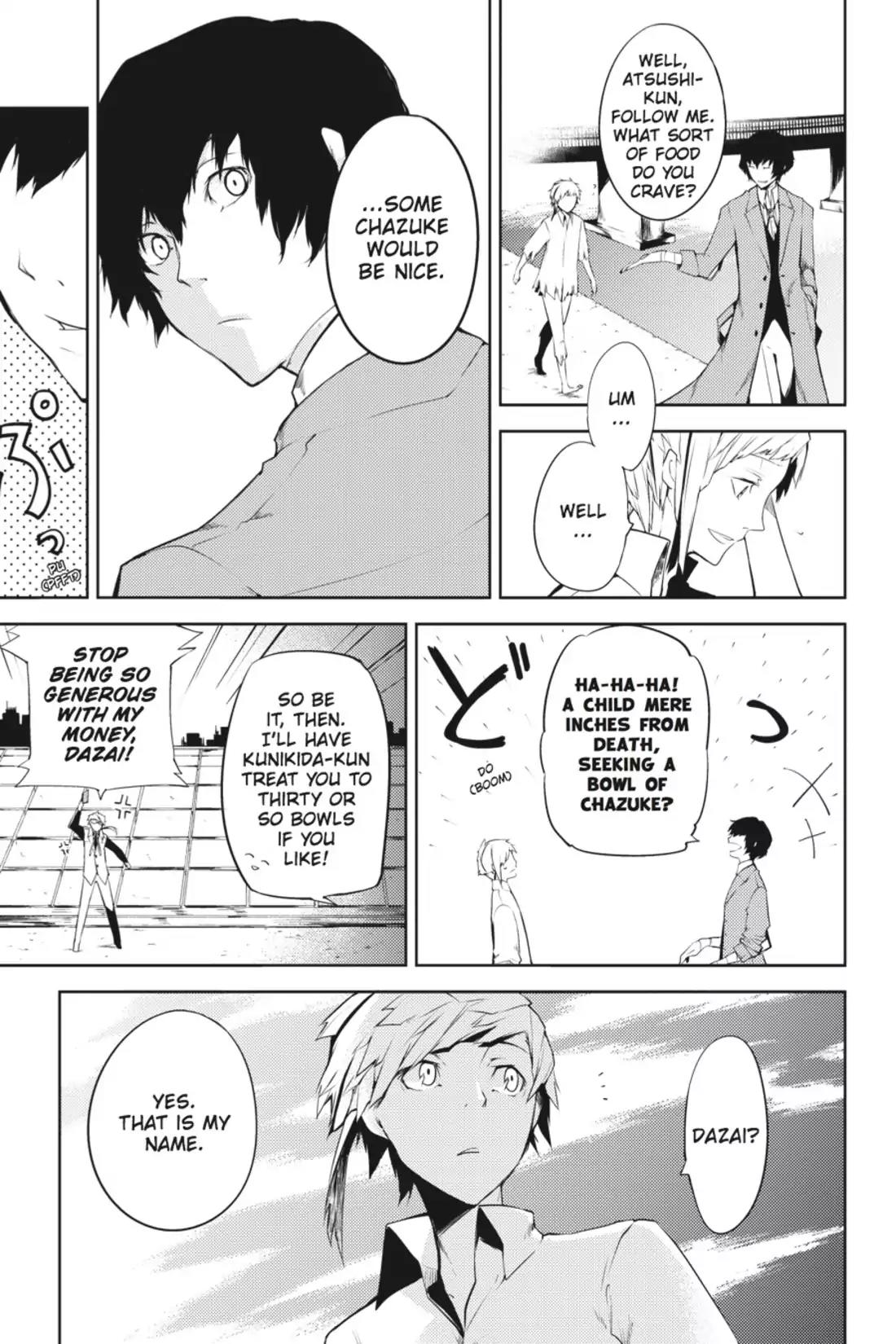 Bungou Stray Dogs Chapter 1 page 13 - Chapter 1: Looking the Gift Tiger in the Mouth
