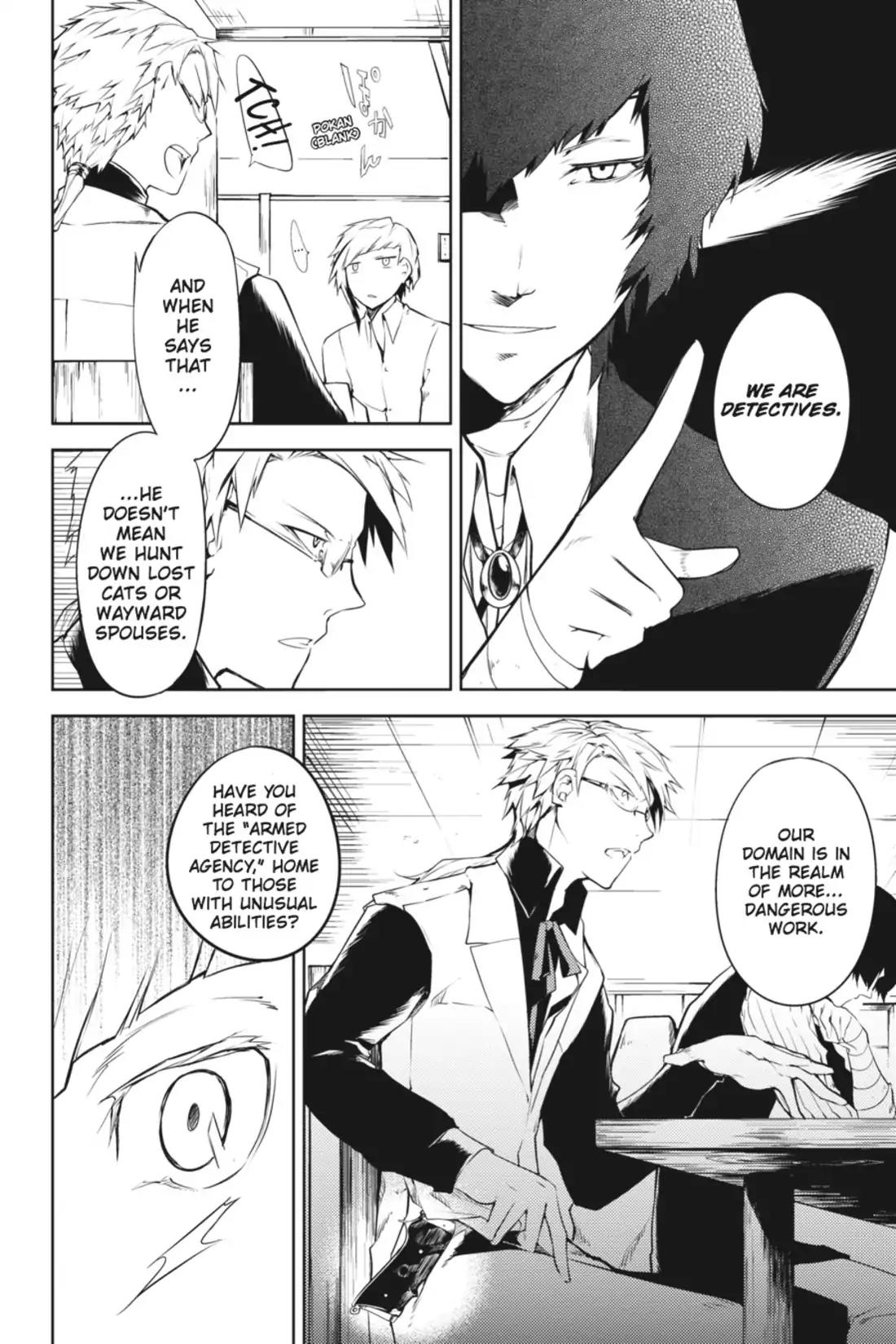 Bungou Stray Dogs Chapter 1 page 18 - Chapter 1: Looking the Gift Tiger in the Mouth