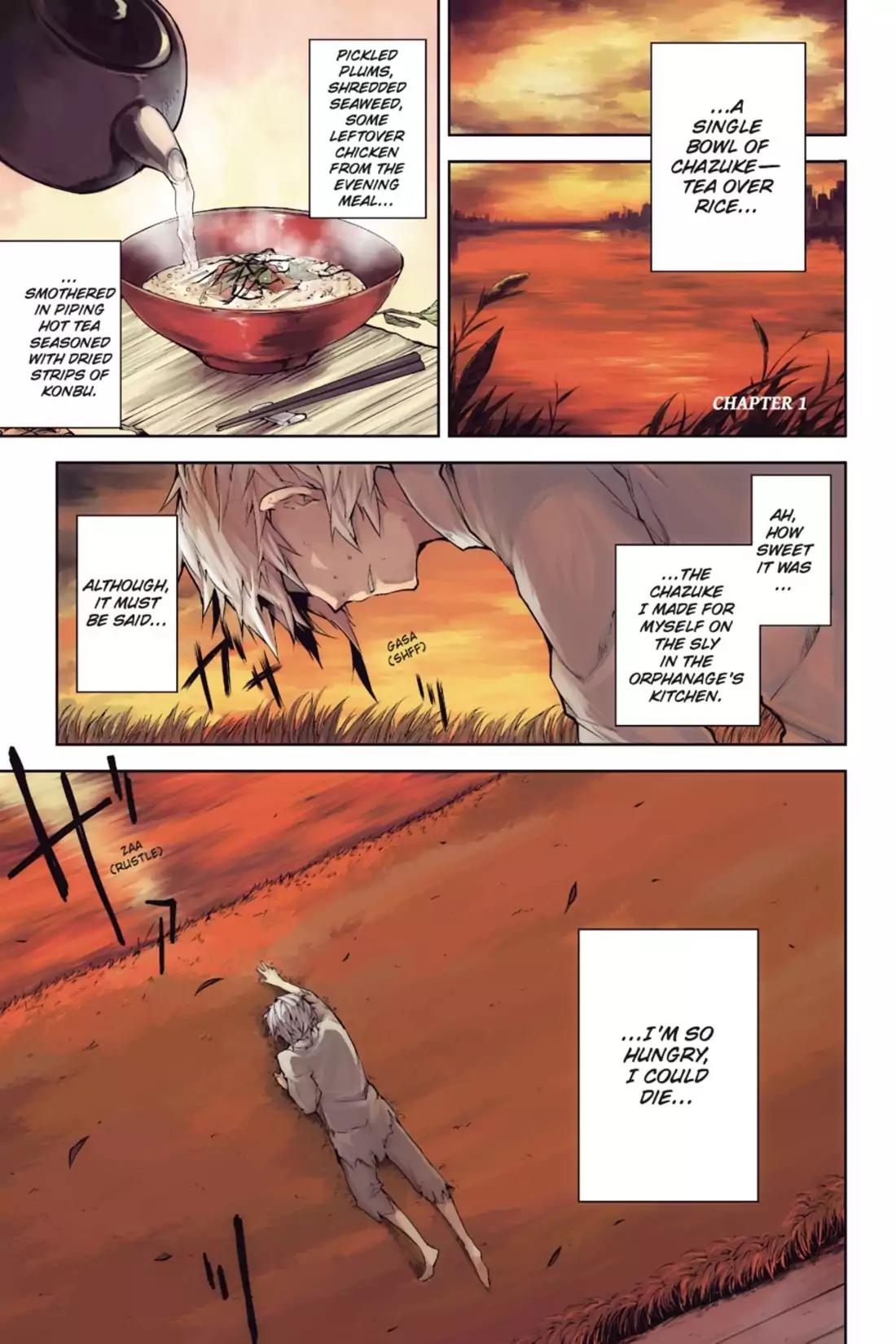 Bungou Stray Dogs Chapter 1 page 2 - Chapter 1: Looking the Gift Tiger in the Mouth