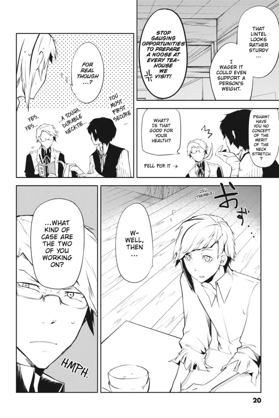 Bungou Stray Dogs Chapter 1 page 20 - Chapter 1: Looking the Gift Tiger in the Mouth