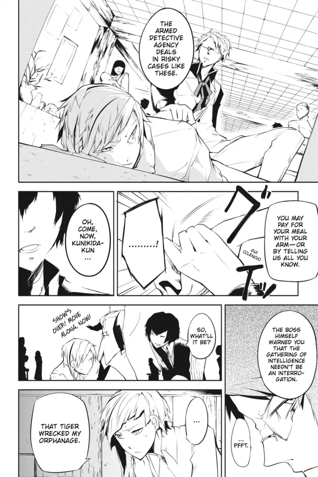 Bungou Stray Dogs Chapter 1 page 24 - Chapter 1: Looking the Gift Tiger in the Mouth