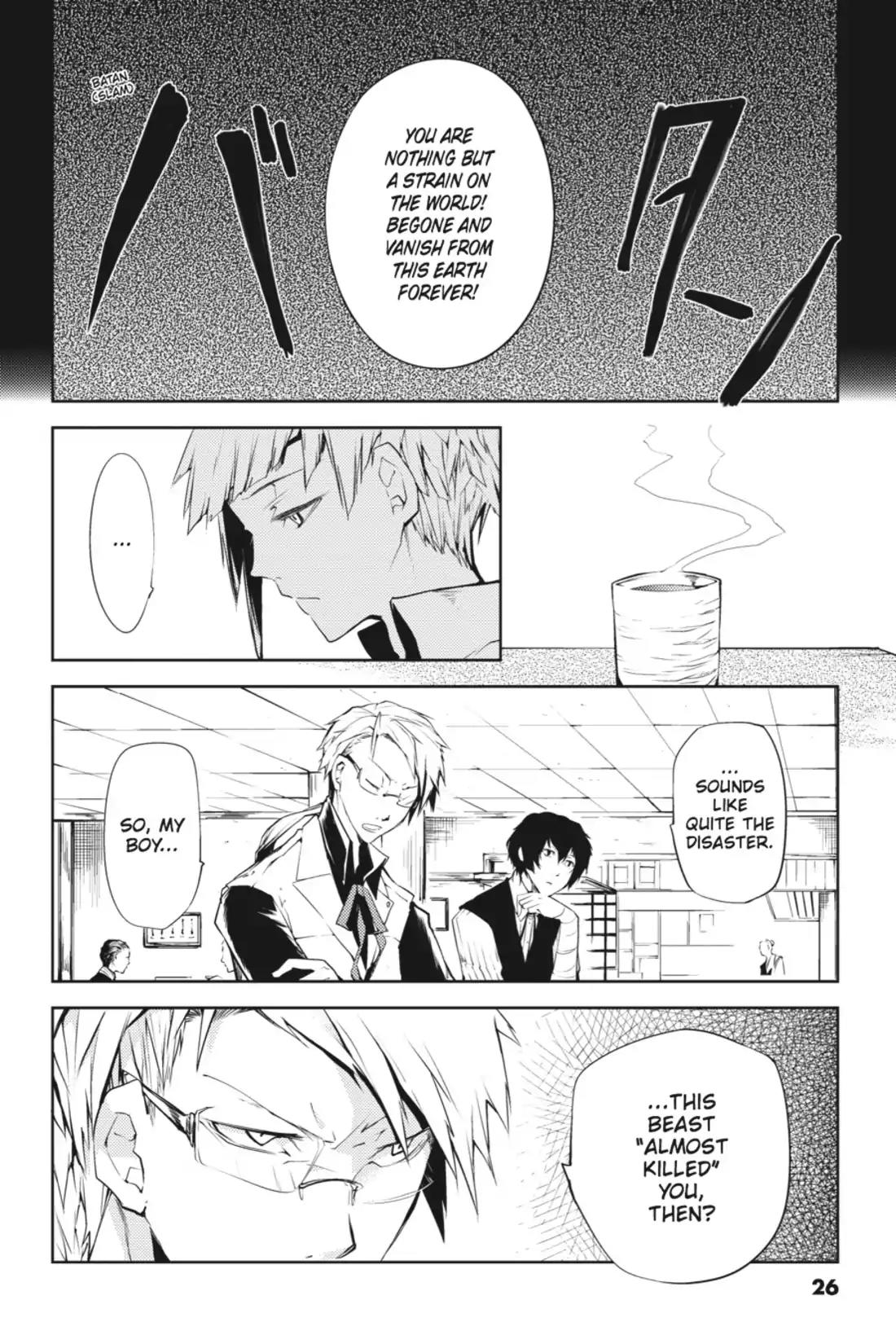 Bungou Stray Dogs Chapter 1 page 26 - Chapter 1: Looking the Gift Tiger in the Mouth