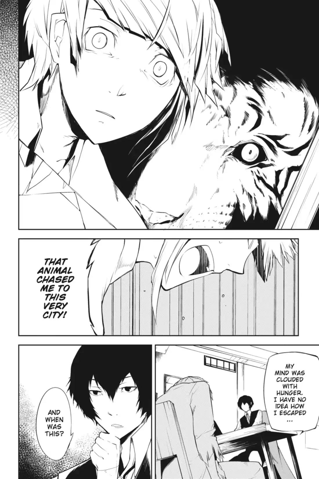 Bungou Stray Dogs Chapter 1 page 28 - Chapter 1: Looking the Gift Tiger in the Mouth