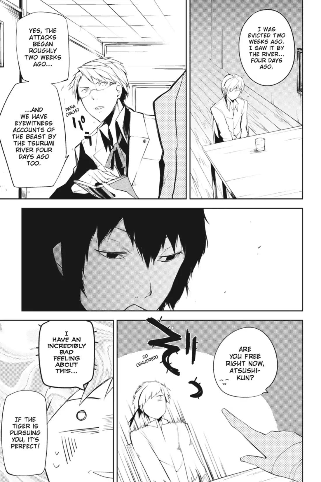 Bungou Stray Dogs Chapter 1 page 29 - Chapter 1: Looking the Gift Tiger in the Mouth