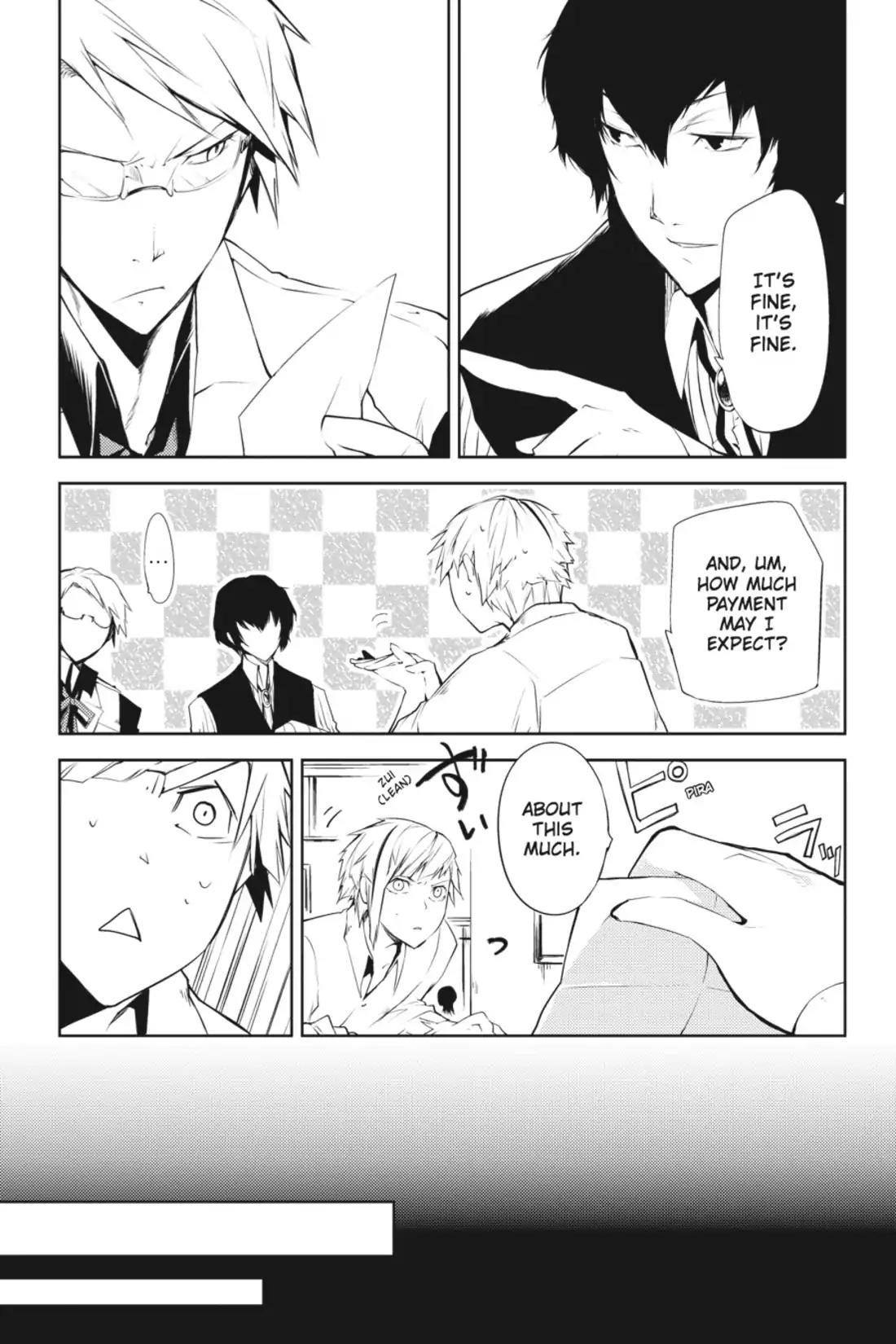 Bungou Stray Dogs Chapter 1 page 31 - Chapter 1: Looking the Gift Tiger in the Mouth