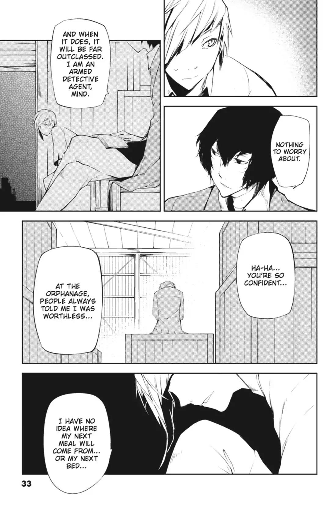 Bungou Stray Dogs Chapter 1 page 33 - Chapter 1: Looking the Gift Tiger in the Mouth