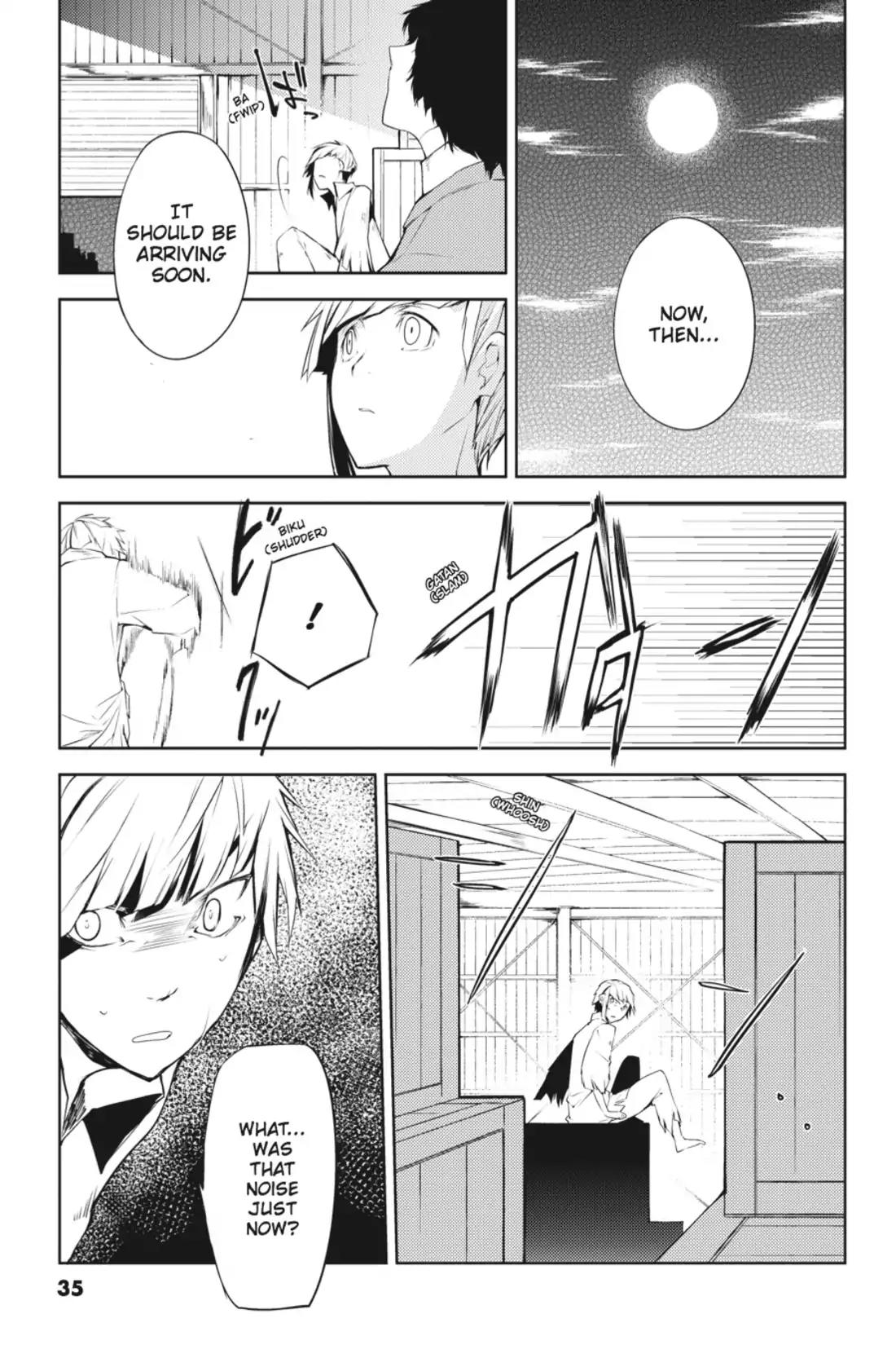 Bungou Stray Dogs Chapter 1 page 35 - Chapter 1: Looking the Gift Tiger in the Mouth