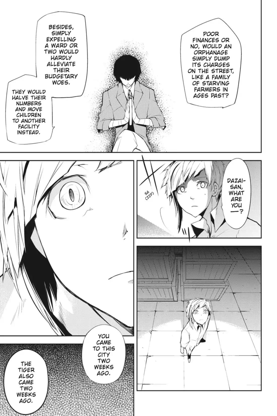 Bungou Stray Dogs Chapter 1 page 37 - Chapter 1: Looking the Gift Tiger in the Mouth