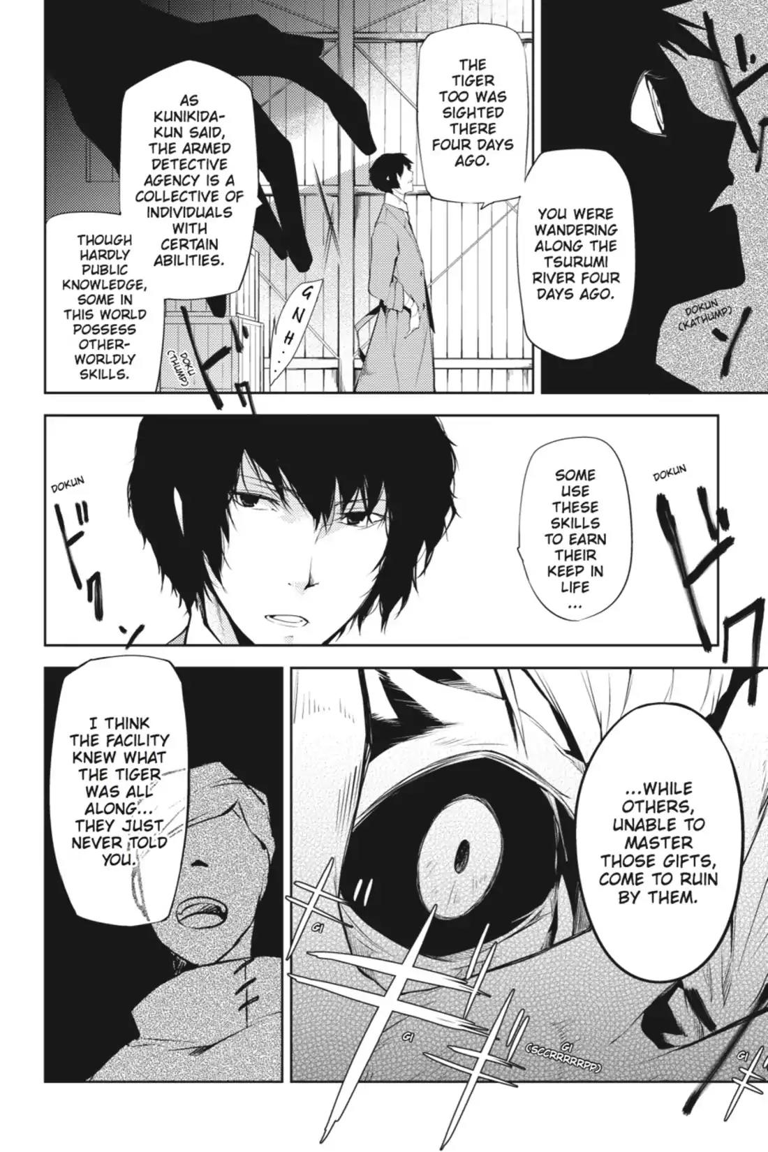Bungou Stray Dogs Chapter 1 page 38 - Chapter 1: Looking the Gift Tiger in the Mouth