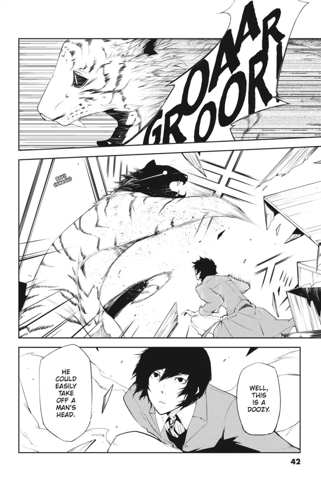 Bungou Stray Dogs Chapter 1 page 42 - Chapter 1: Looking the Gift Tiger in the Mouth