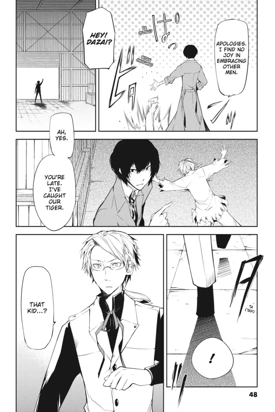 Bungou Stray Dogs Chapter 1 page 48 - Chapter 1: Looking the Gift Tiger in the Mouth