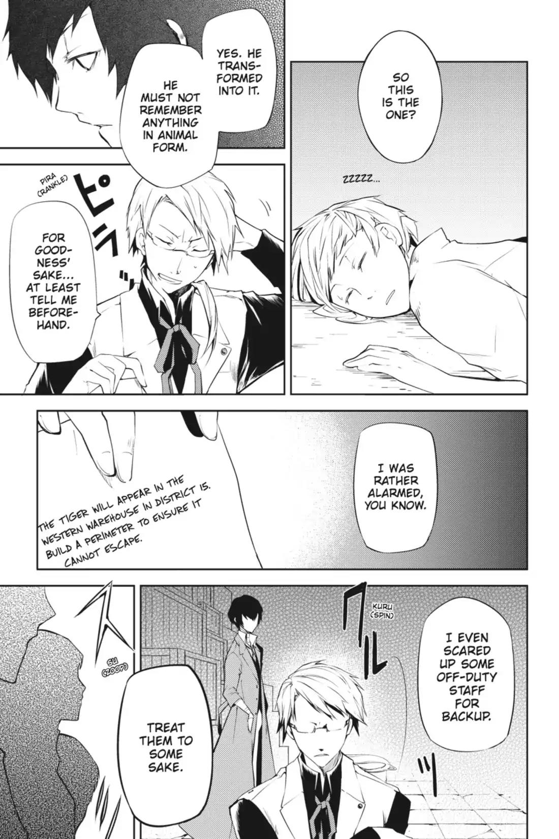 Bungou Stray Dogs Chapter 1 page 49 - Chapter 1: Looking the Gift Tiger in the Mouth
