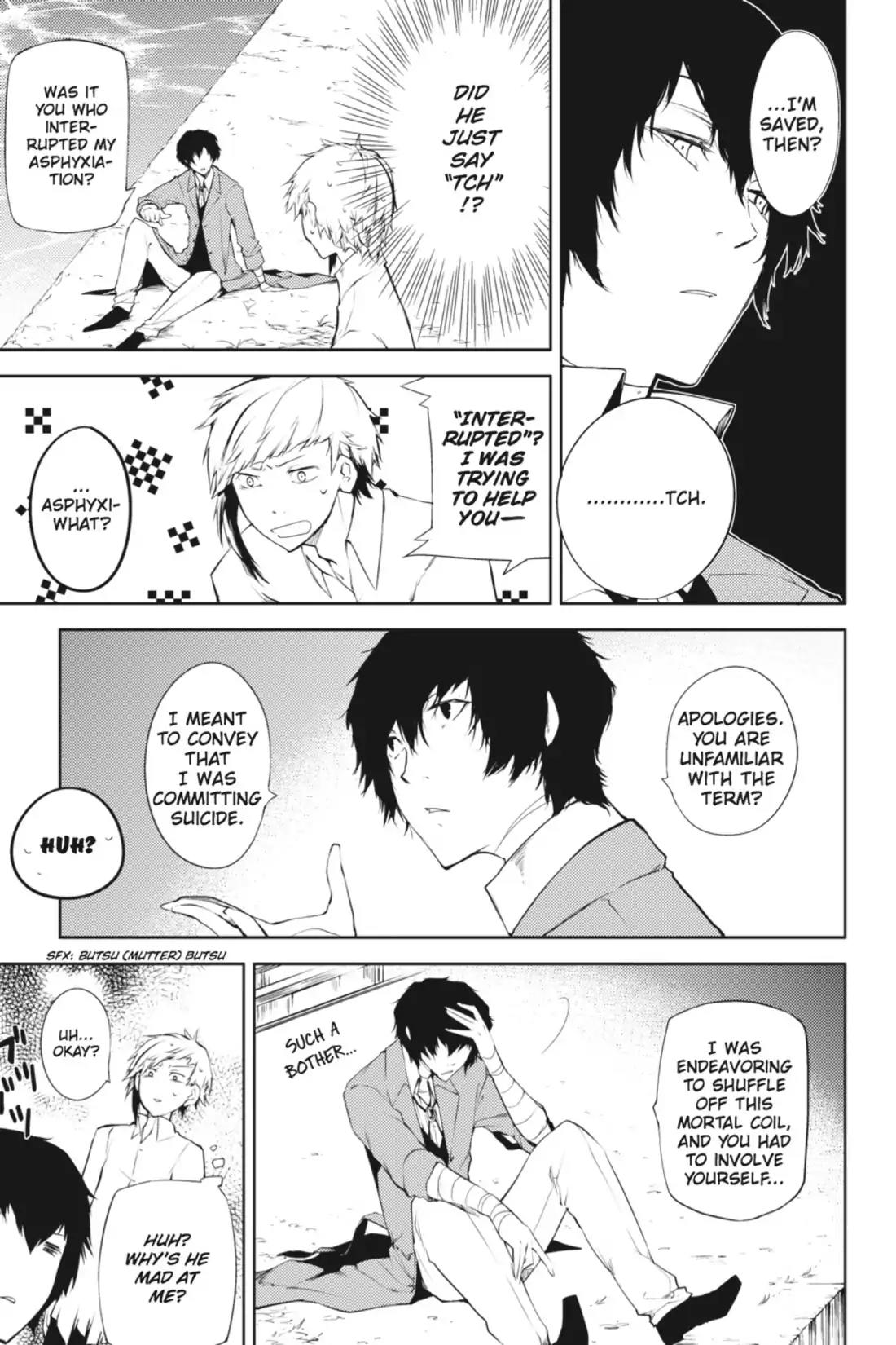 Bungou Stray Dogs Chapter 1 page 9 - Chapter 1: Looking the Gift Tiger in the Mouth