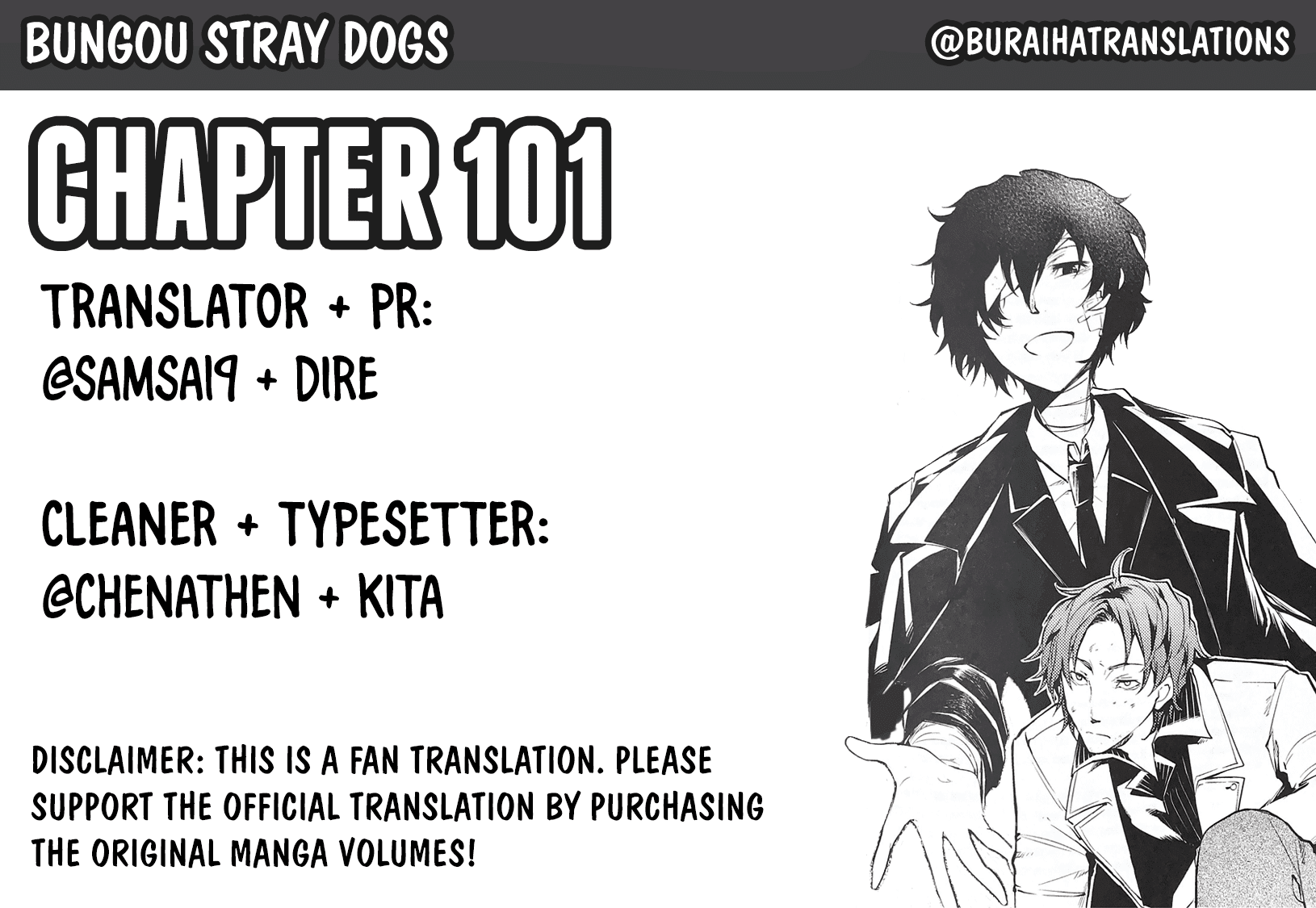 Bungou Stray Dogs Chapter 101 page 1 - Chapter 101: Sinking to the Bottom