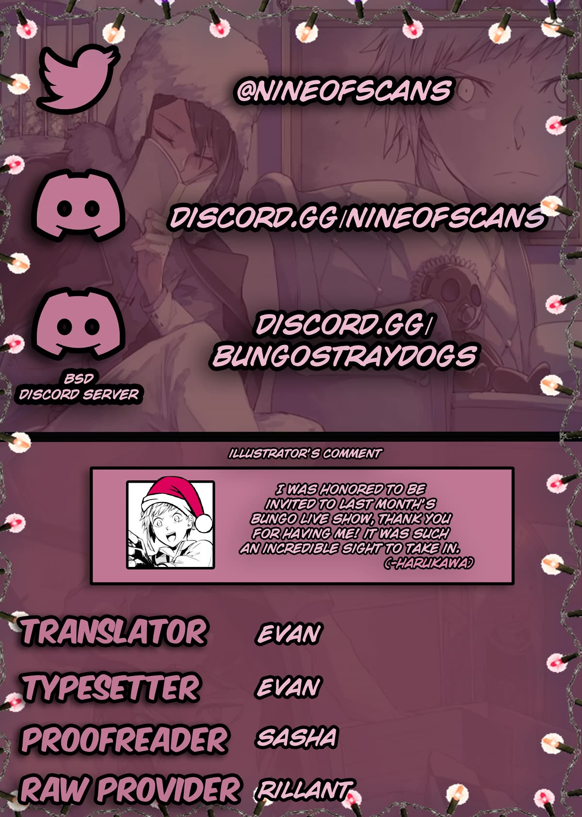 Bungou Stray Dogs Chapter 111.5 page 1 - Chapter 111.5: You Simply Can't Kill Me, Part 2