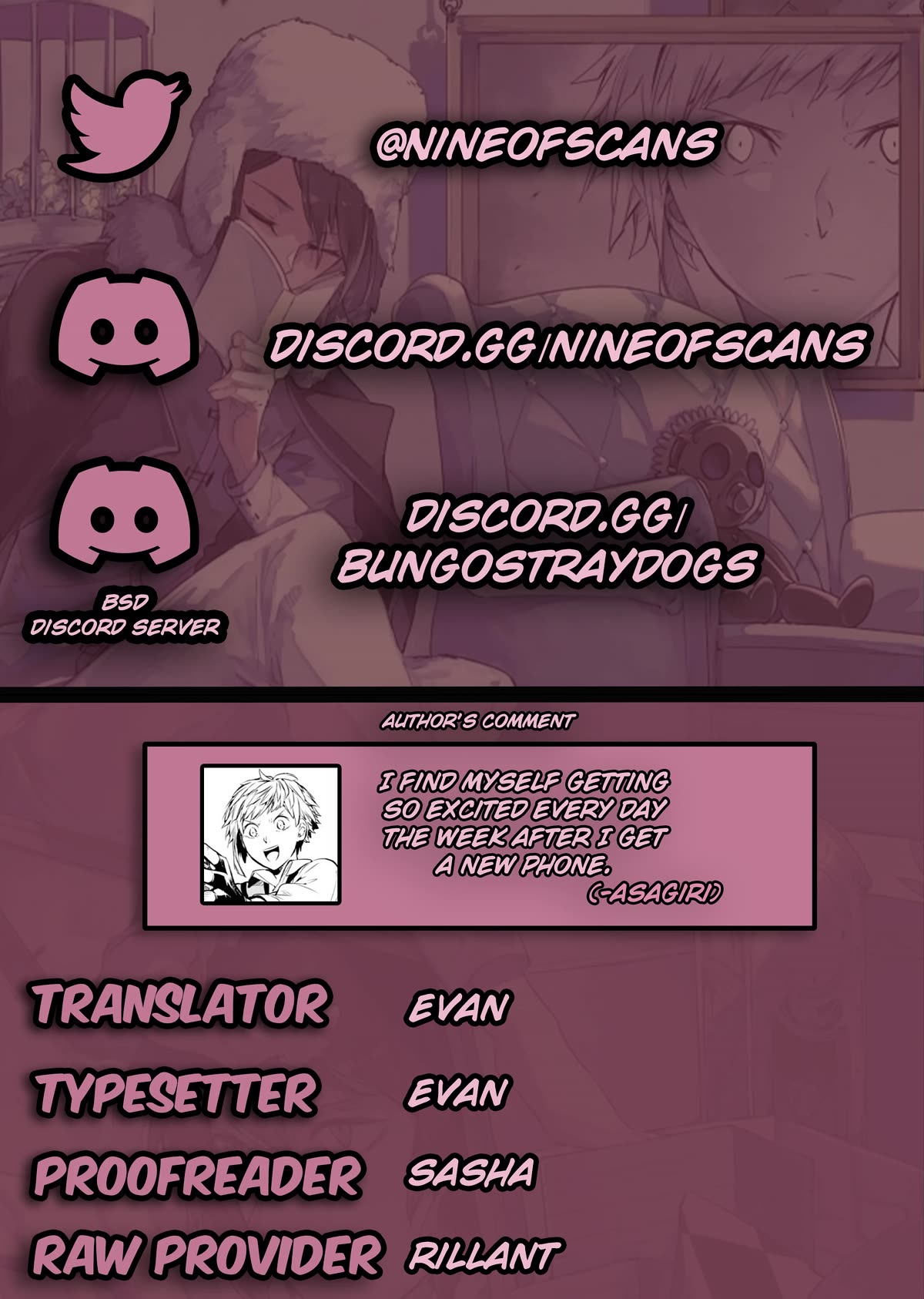 Bungou Stray Dogs Chapter 111 page 1 - Chapter 111: You Simply Can't Kill Me, Part 1