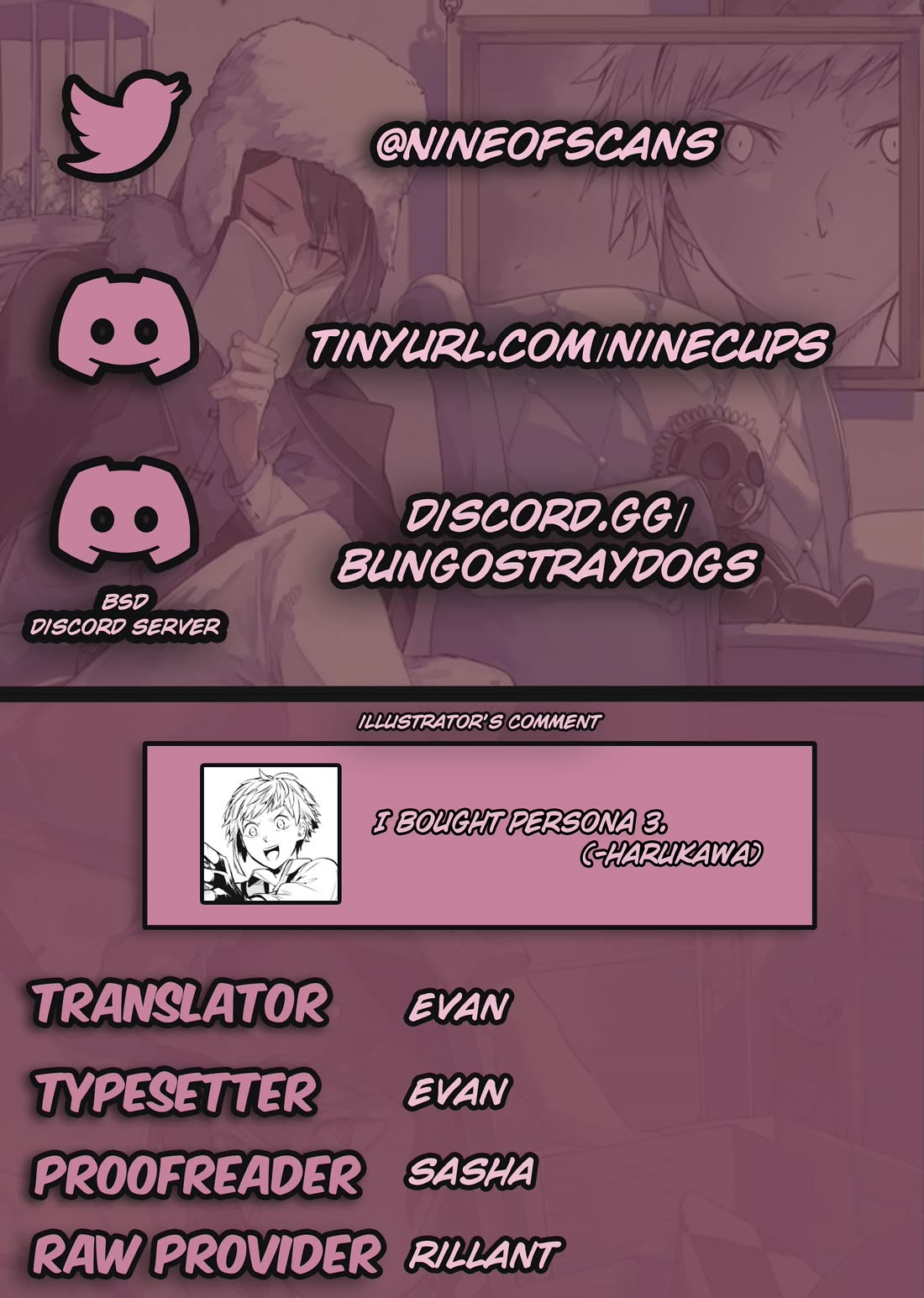Bungou Stray Dogs Chapter 113 page 1 - Chapter 113: World Peace