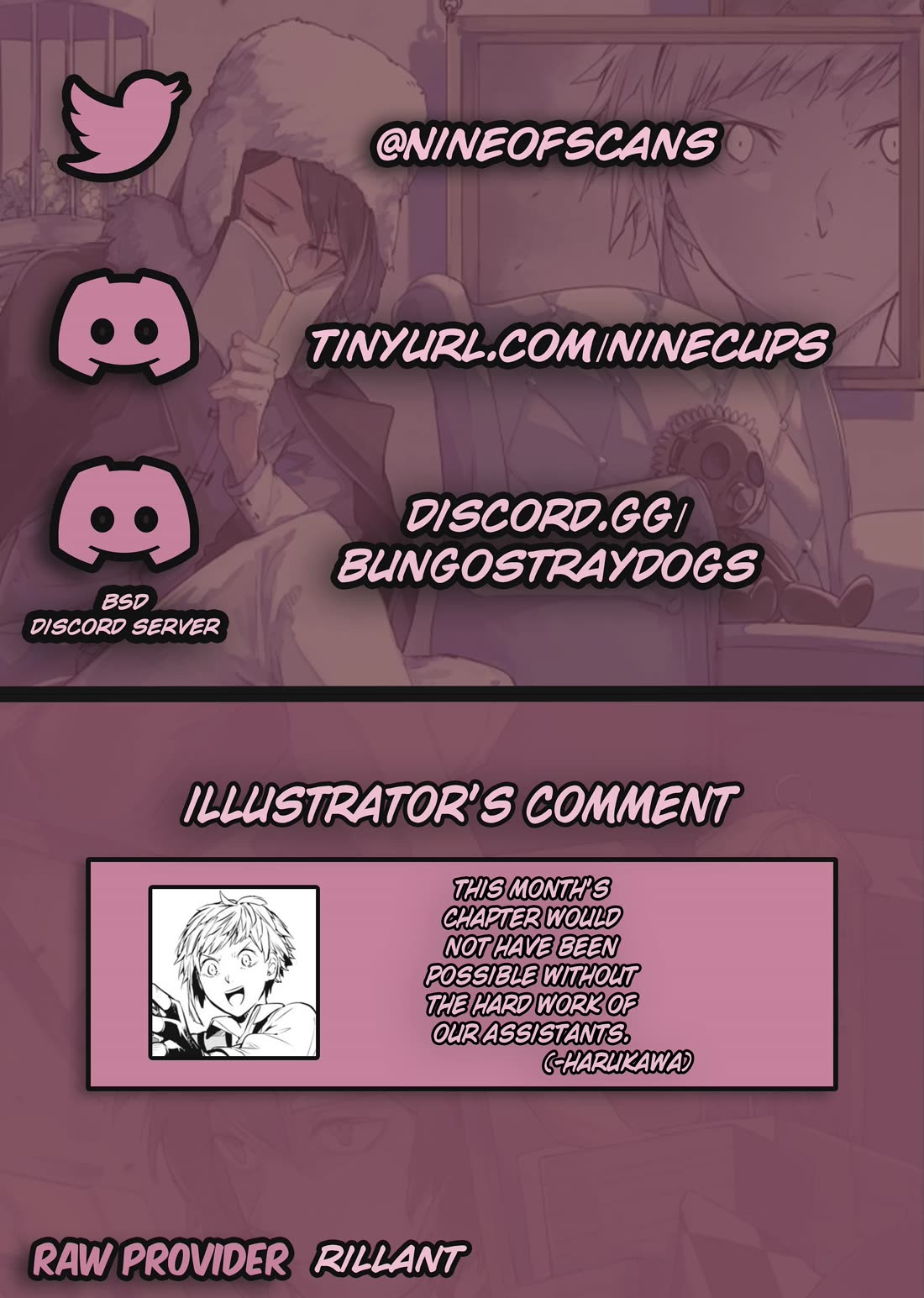 Bungou Stray Dogs Chapter 116 page 1 - Chapter 116: To the Small Ones