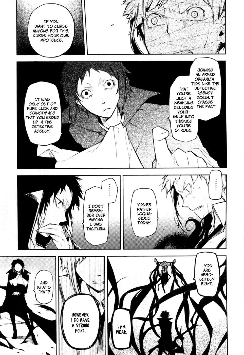 Bungou Stray Dogs Chapter 12 page 10 - Chapter 12: Rashomon and Tiger