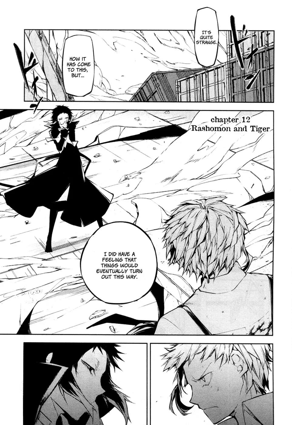 Bungou Stray Dogs Chapter 12 page 2 - Chapter 12: Rashomon and Tiger